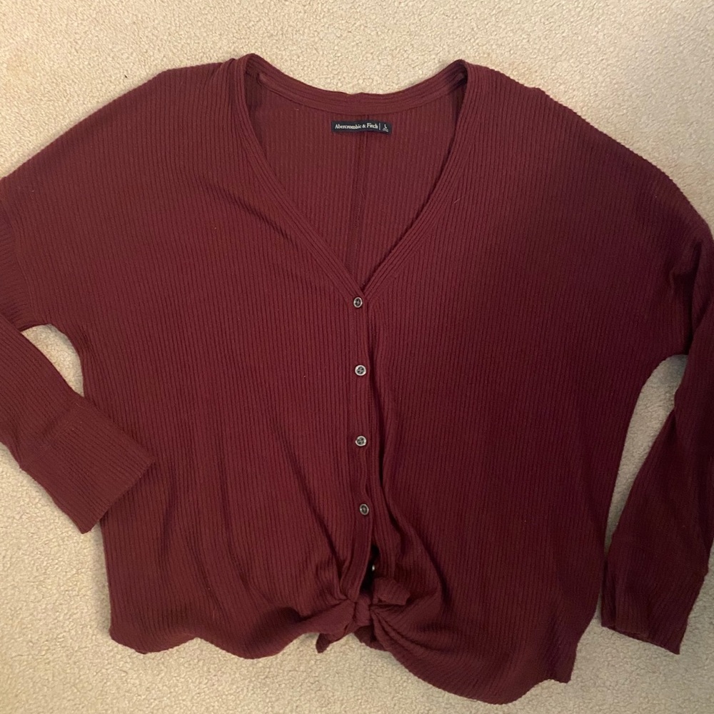 Maroon Abercrombie sweater